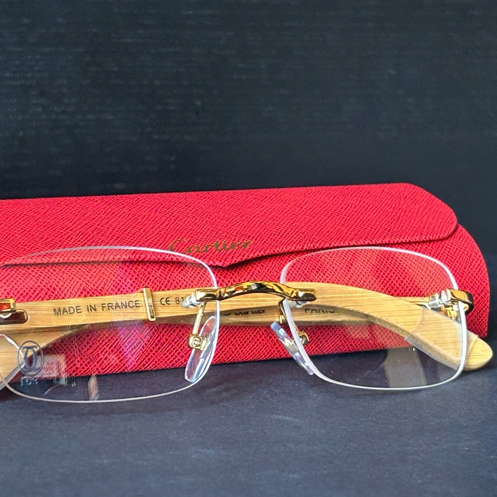 Cartier Glasses “Wood”